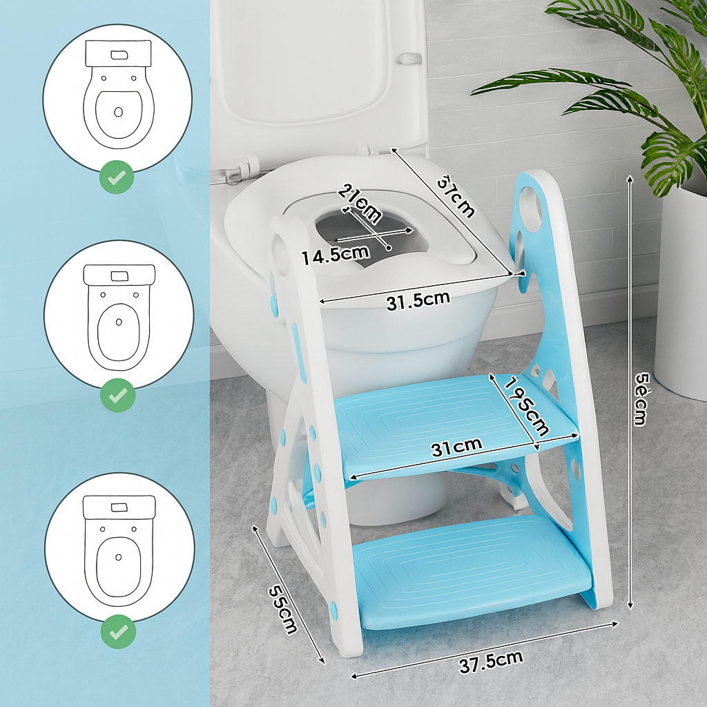 Children’s Toilet Training Seat with Ladder