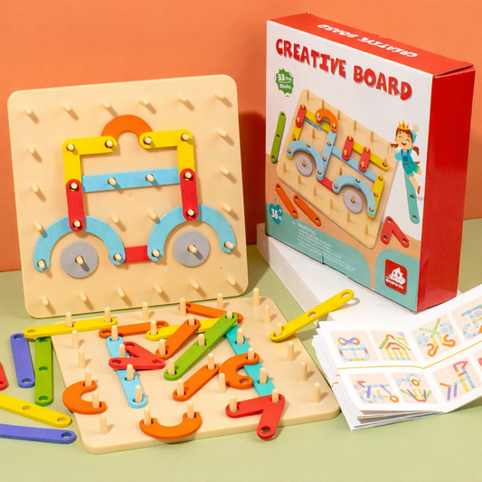 Montessori Nail Puzzle Builder