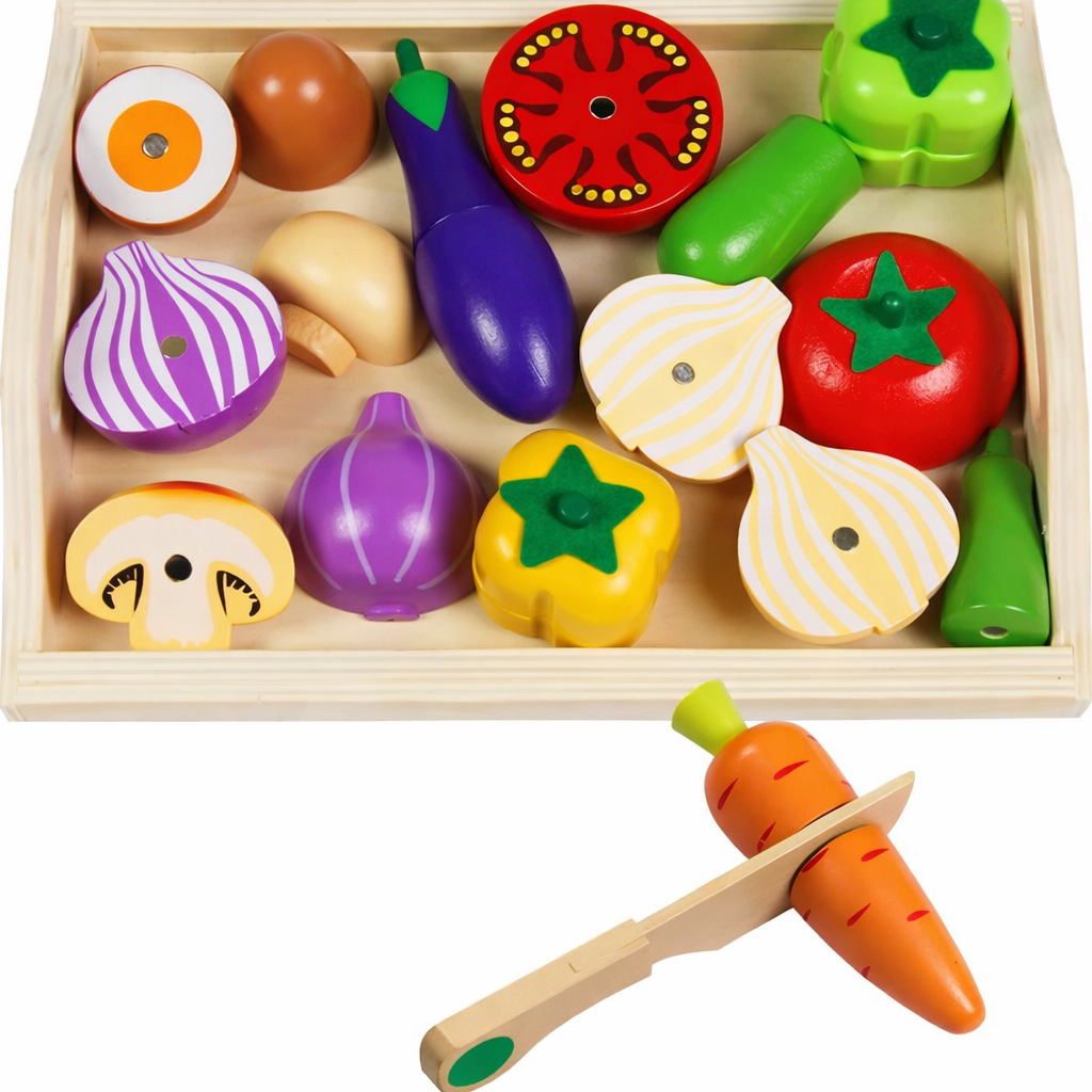 LittleChef Montessori Wooden Play Kitchen Set