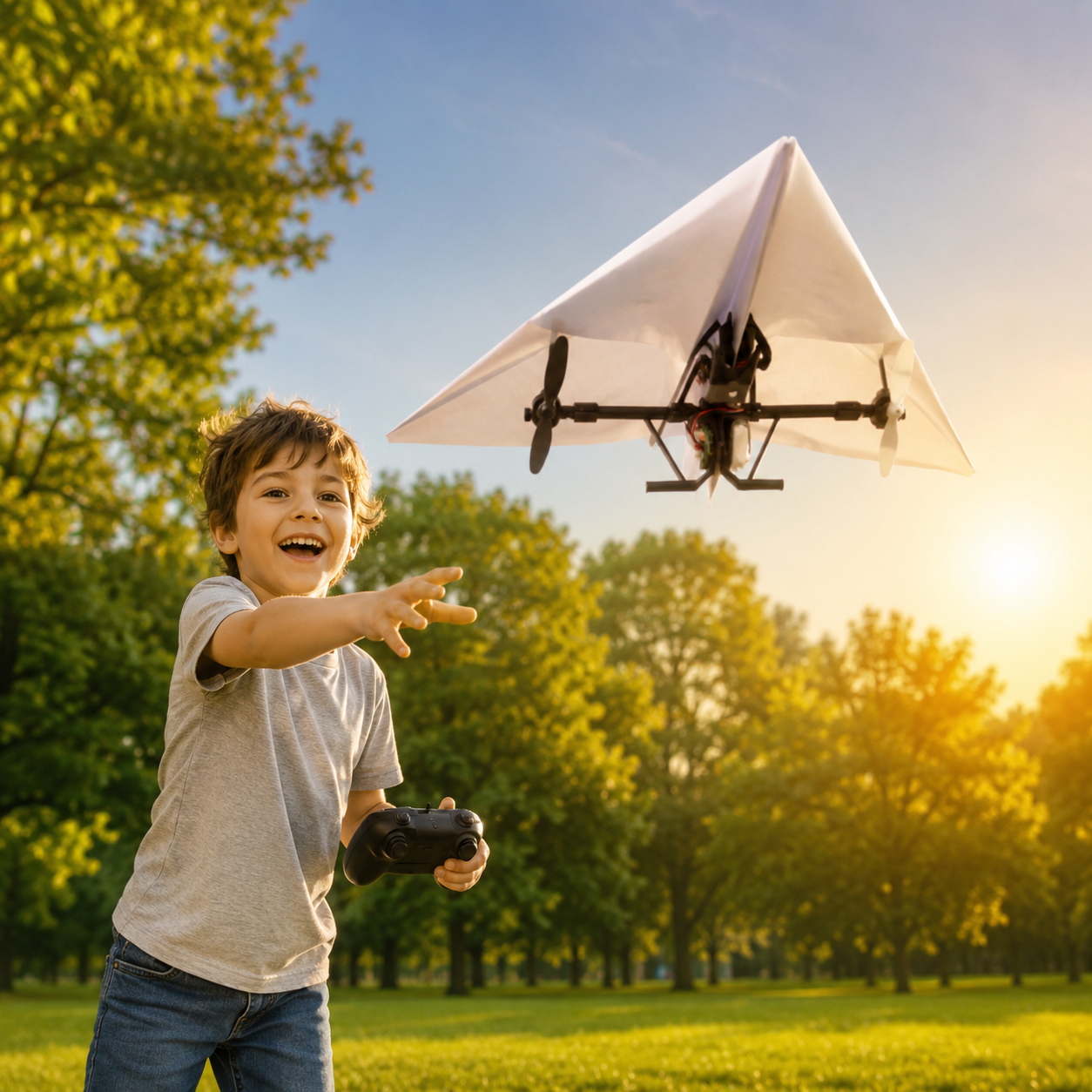 SkyGlider RC Paper Airplane