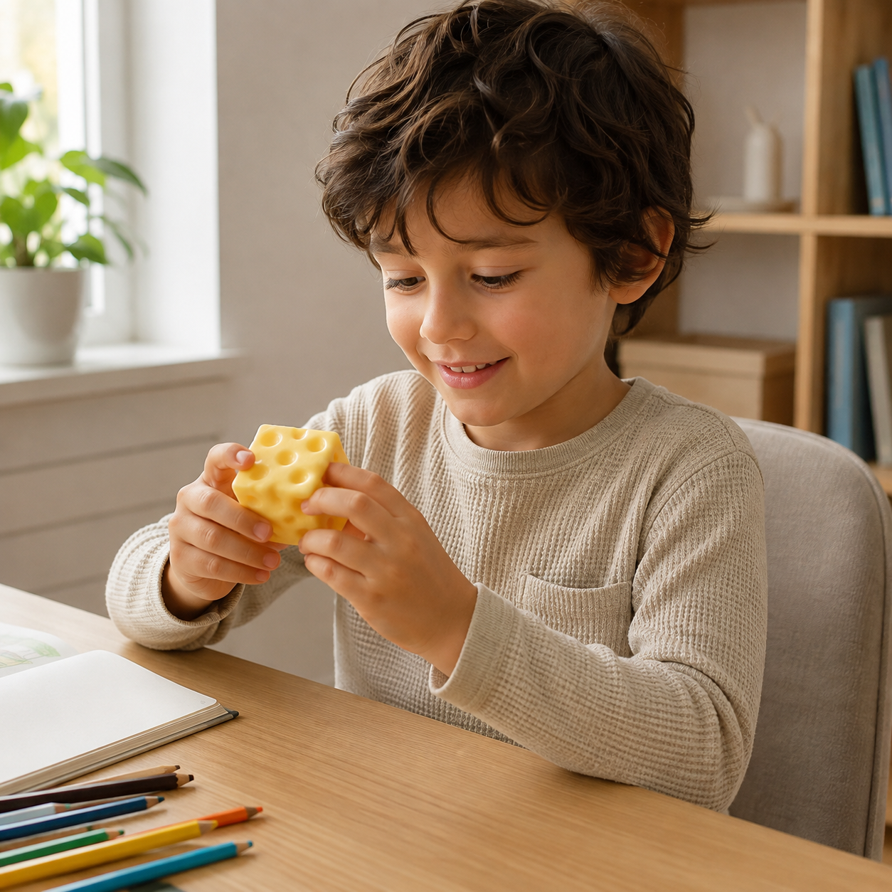 Cheese Squeeze Fidget Toy