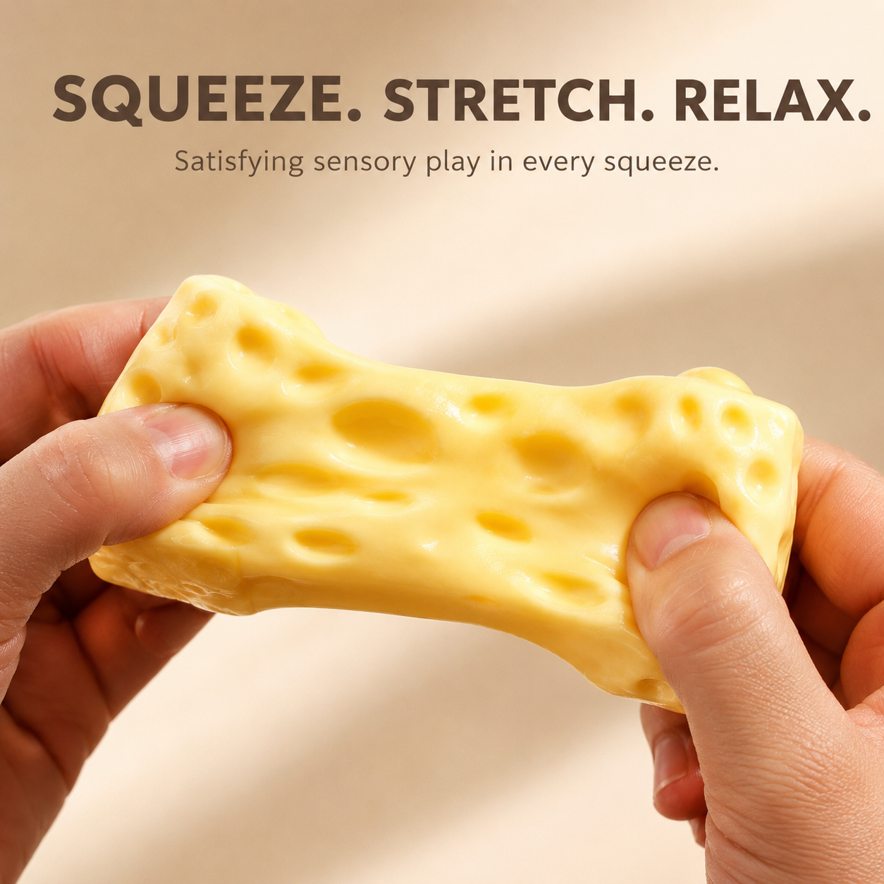 Cheese Squeeze Fidget Toy