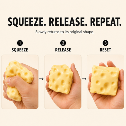 Cheese Squeeze Fidget Toy