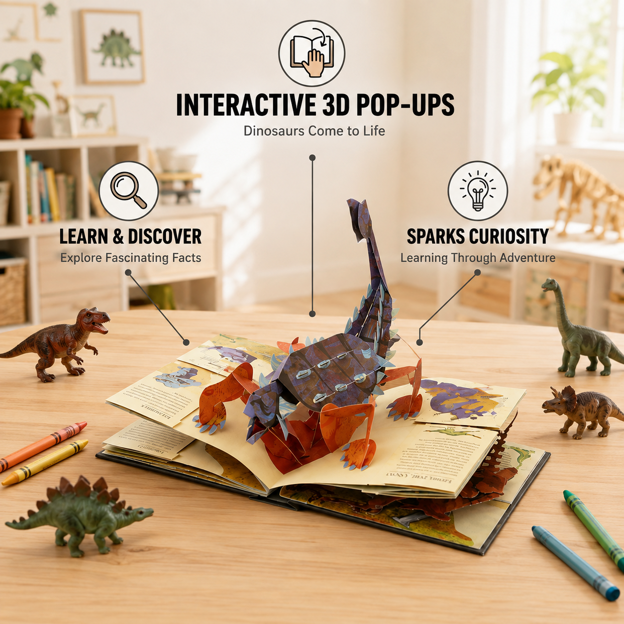 Interactive 3D Pop-Up Dinosaur Encyclopedia