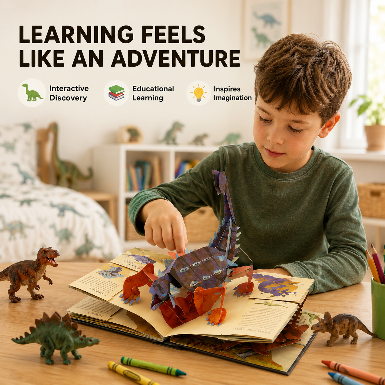 Interactive 3D Pop-Up Dinosaur Encyclopedia