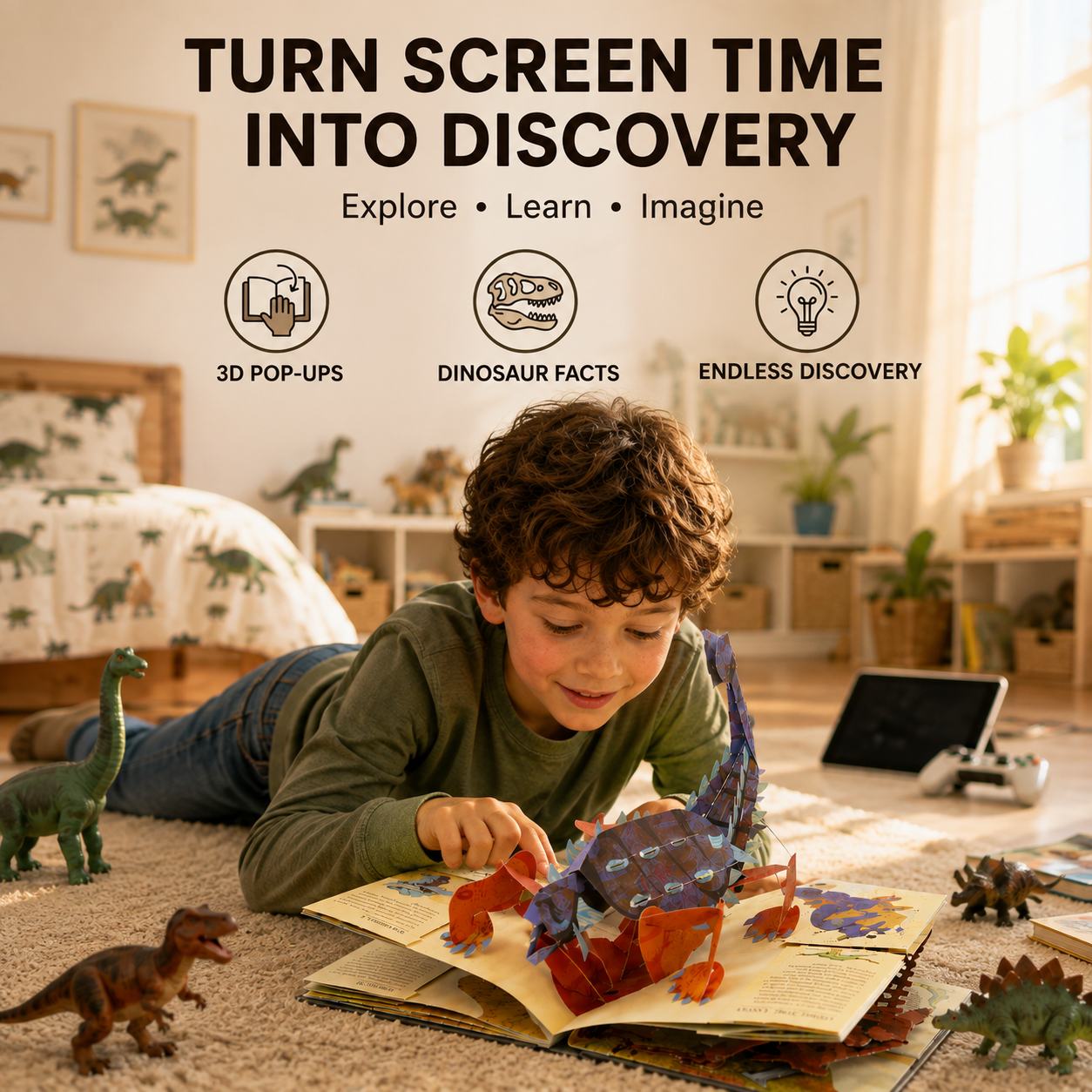 Interactive 3D Pop-Up Dinosaur Encyclopedia