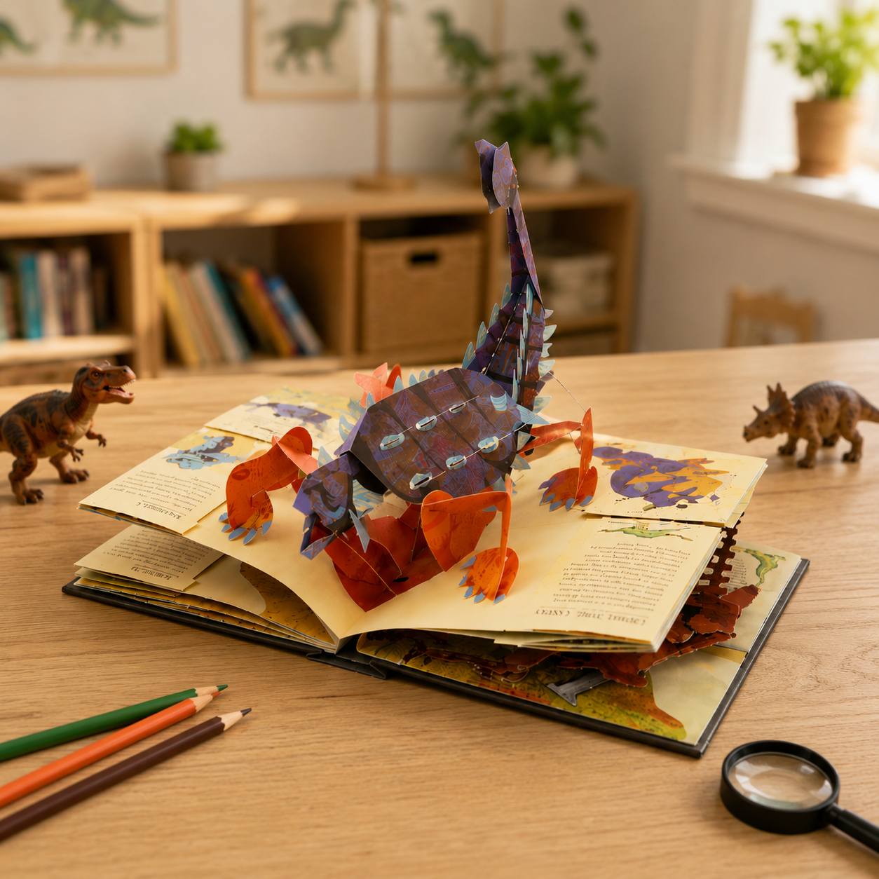 Interactive 3D Pop-Up Dinosaur Encyclopedia