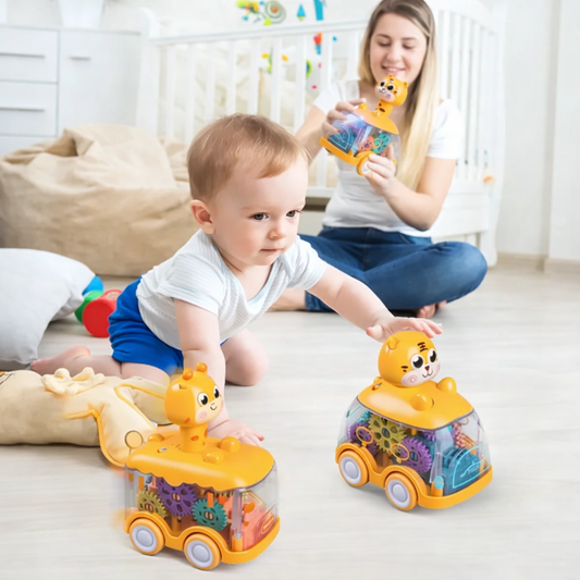 TurboGlow Transparent Toy Car