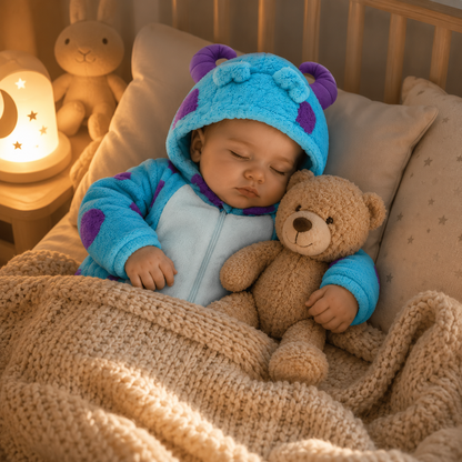 Monster Fleece Baby Romper