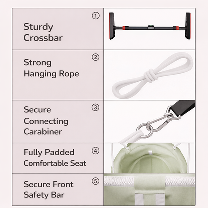 SafeNest Baby Swing Seat with Safety Harness