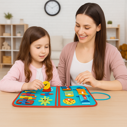 Little Learner MagicBook – Montessori Sensory Activity Book for Kids