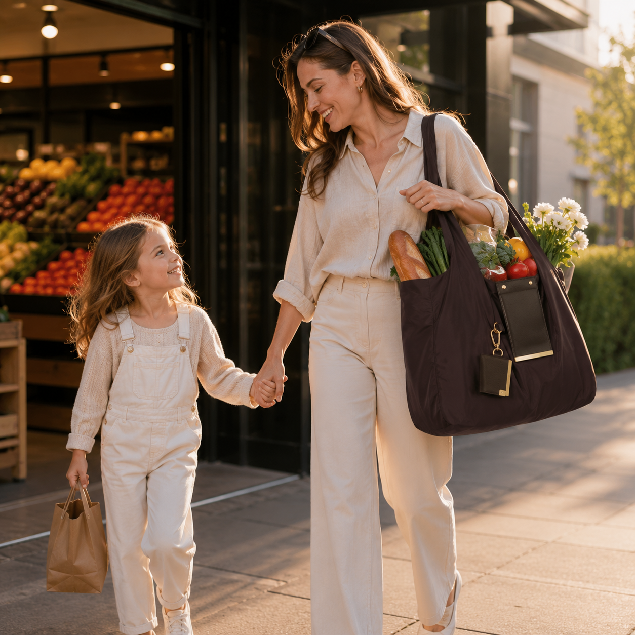 Foldable Family Tote Bag