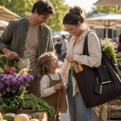 Foldable Family Tote Bag
