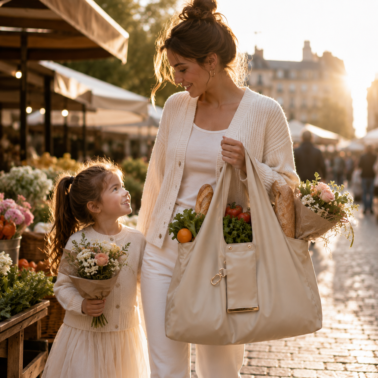 Foldable Family Tote Bag