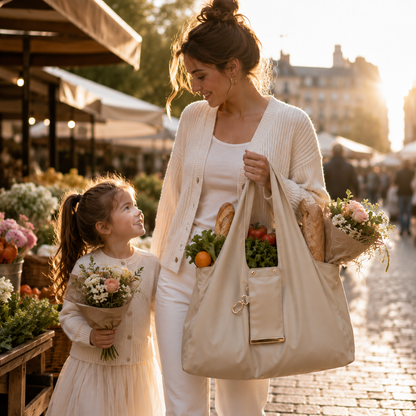 Foldable Family Tote Bag