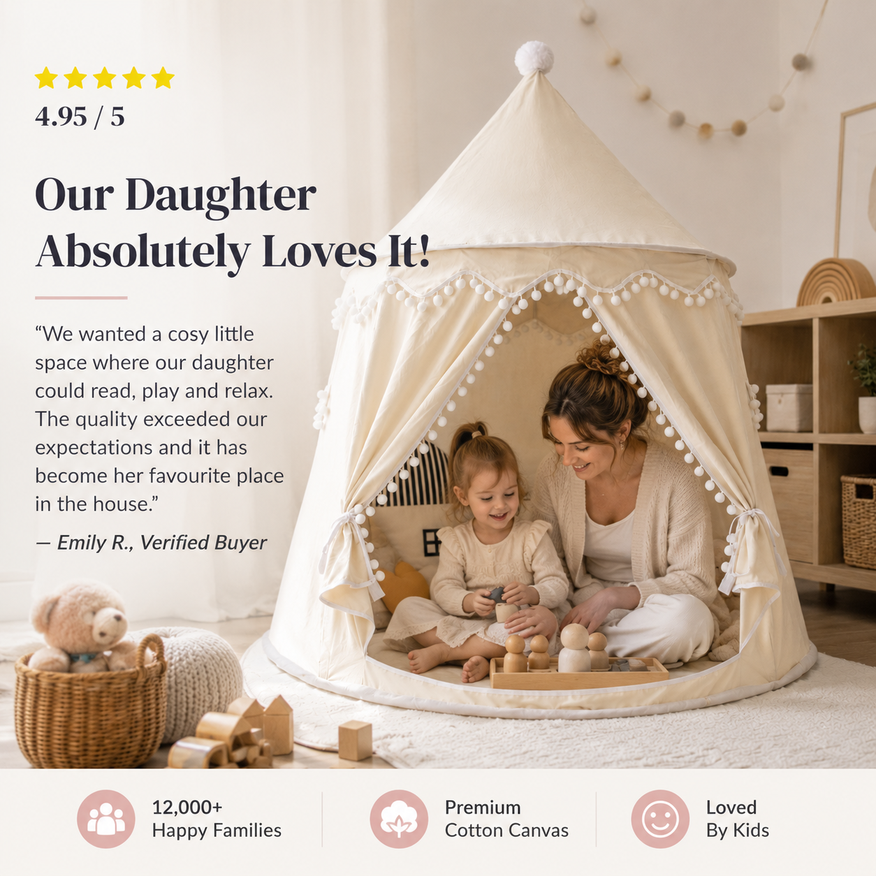 DreamHaven Canvas Play Teepee