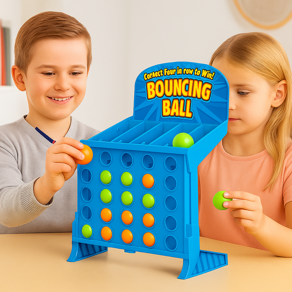 Four-in-a-Row Target Shooting Game