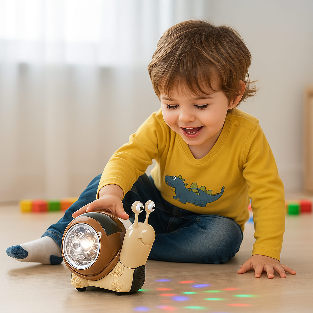 GlowSnail Musical Crawl-Along Toy
