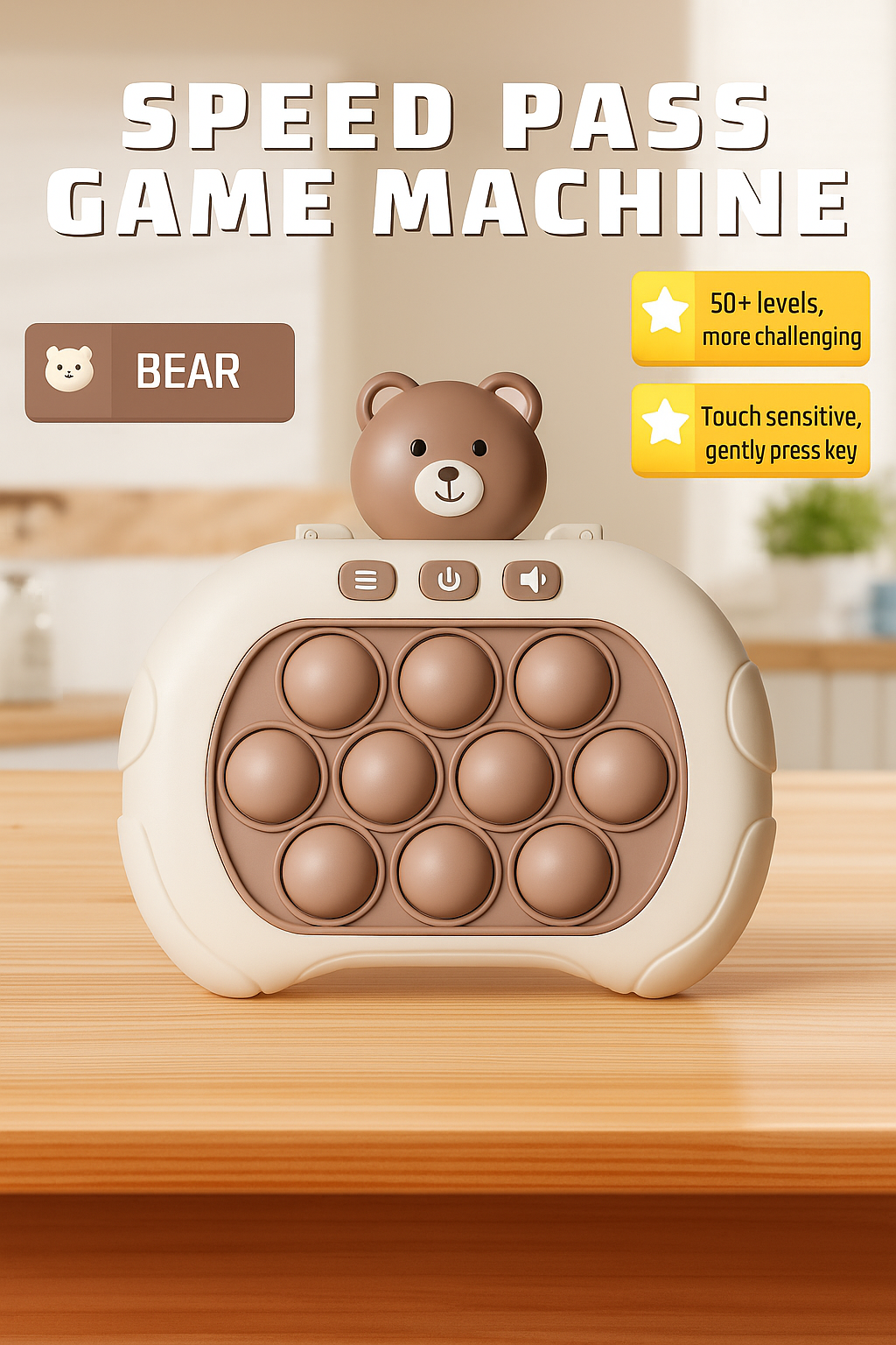 Electronic Quick Push Bubble Game