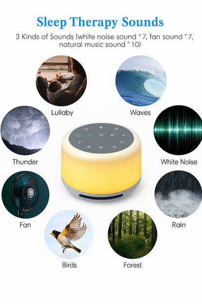White Noise Sound Machine with Mood Light