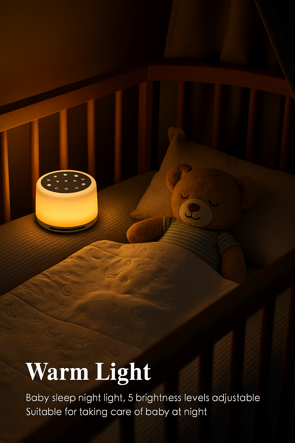 White Noise Sound Machine with Mood Light