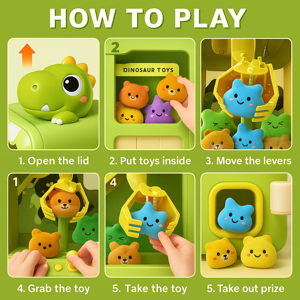 Dinosaur Claw Machine Toy