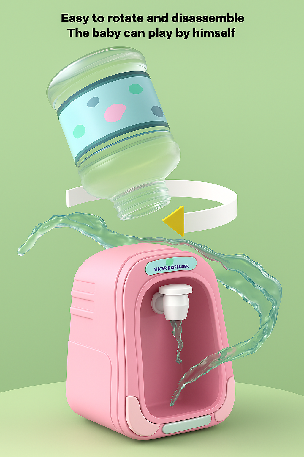 Mini Cartoon Water Dispenser Toy