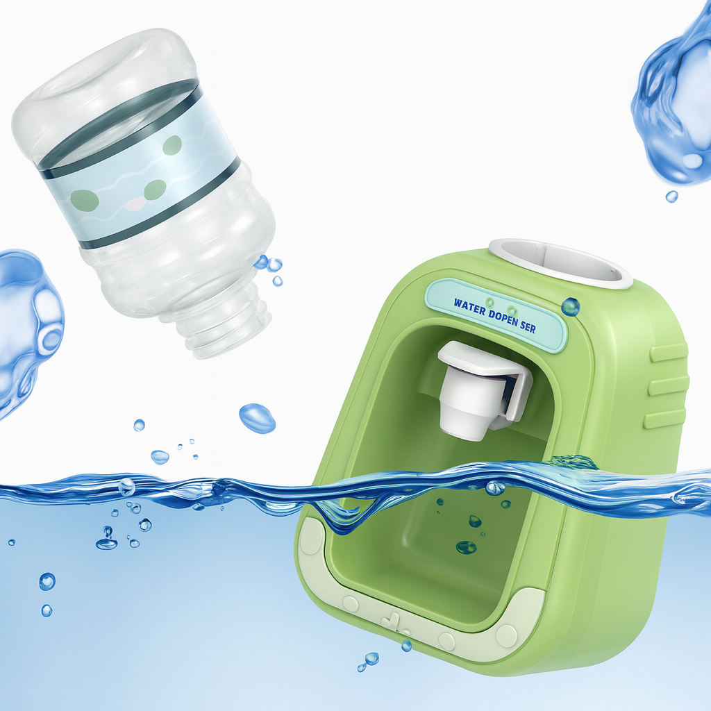Mini Cartoon Water Dispenser Toy
