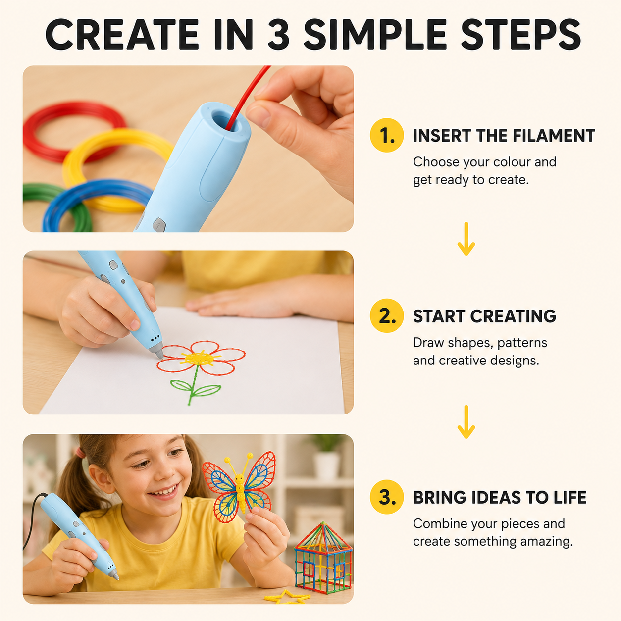 Kids 3D Drawing Pen Set