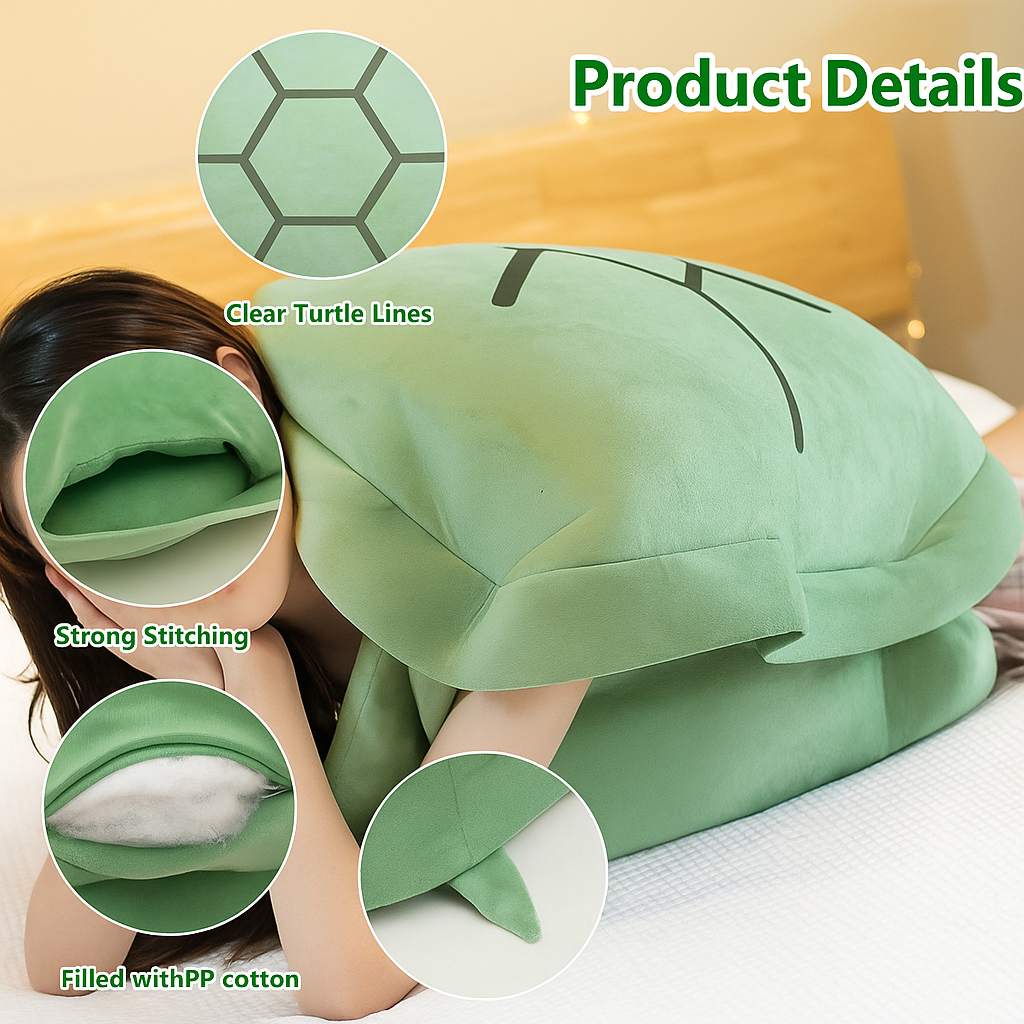 Turtle Shell Plush Sleeping Bag