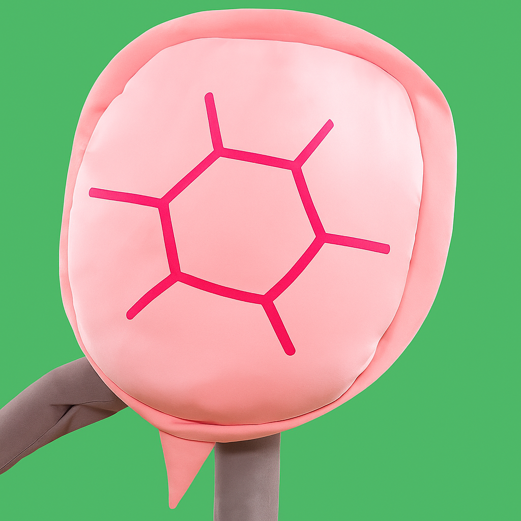 Turtle Shell Plush Sleeping Bag