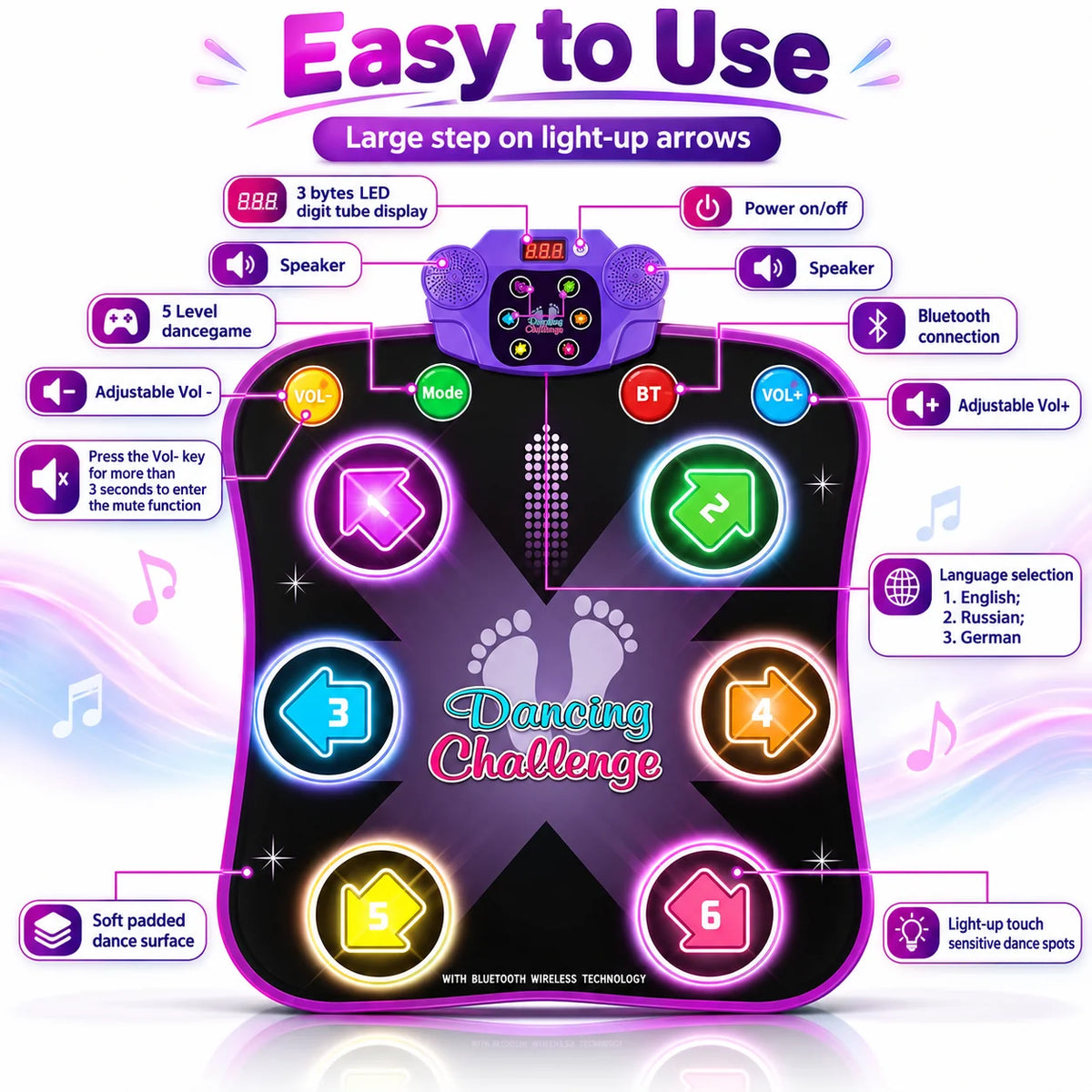 Light-Up Dance Mat
