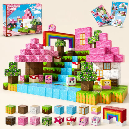 100-Piece Magnetic Building Cube Set