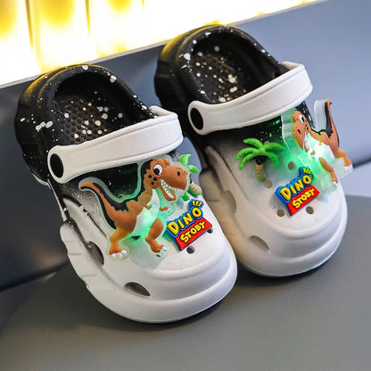 Dinosaur Light-Up Clogs