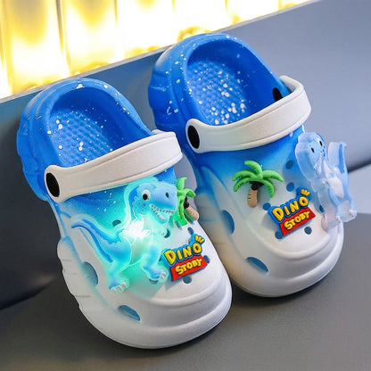 Dinosaur Light-Up Clogs