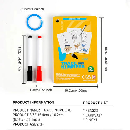 Trace & Learn Reusable Number and Letter Tracing Book