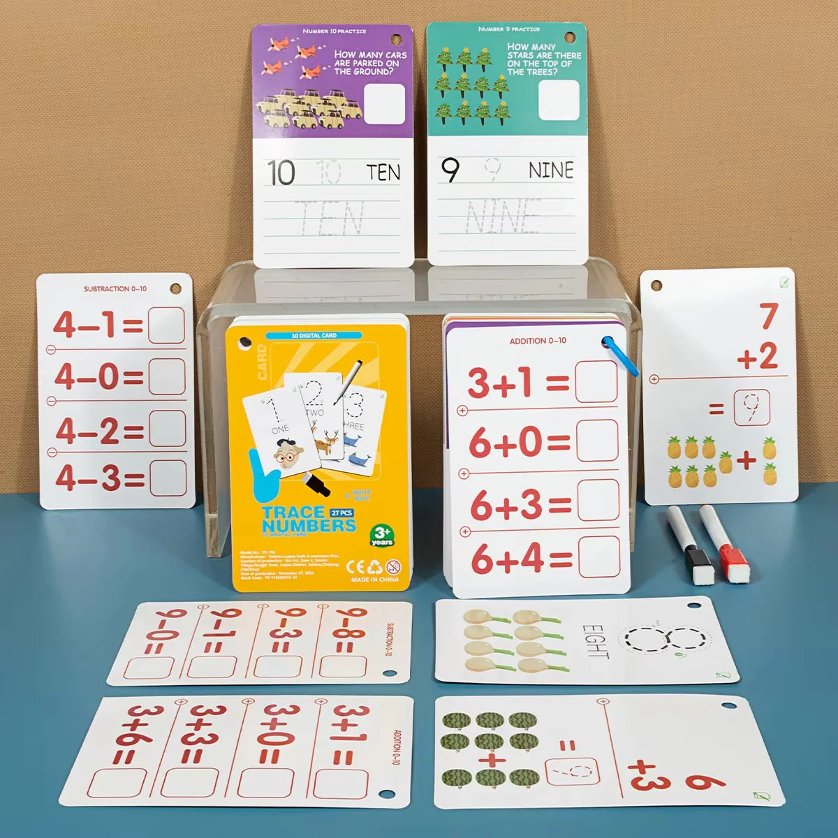 Trace & Learn Reusable Number and Letter Tracing Book