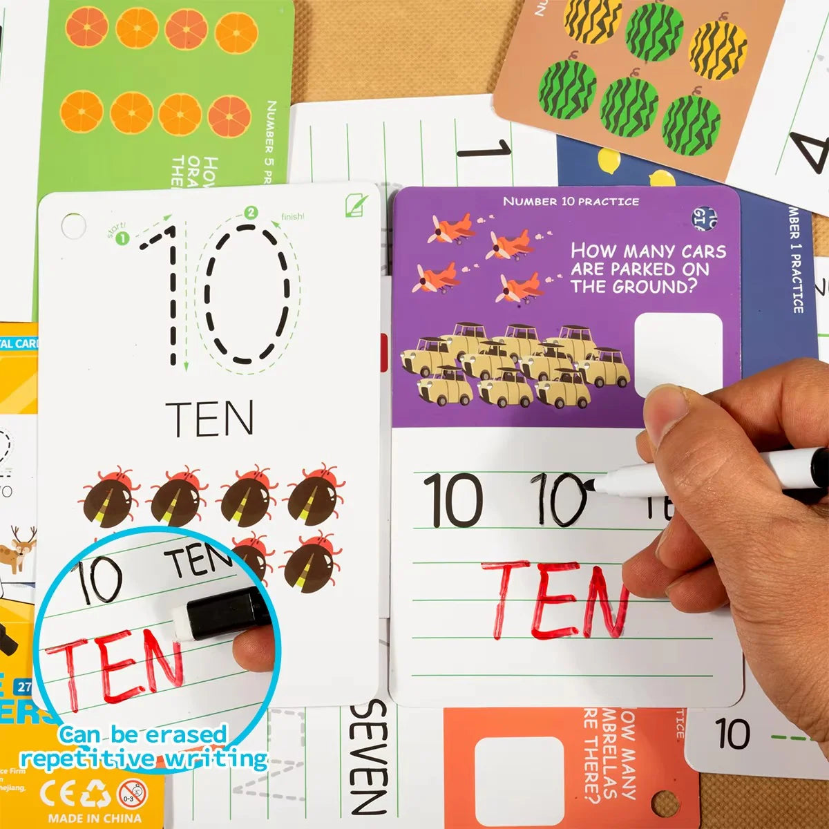 Trace & Learn Reusable Number and Letter Tracing Book