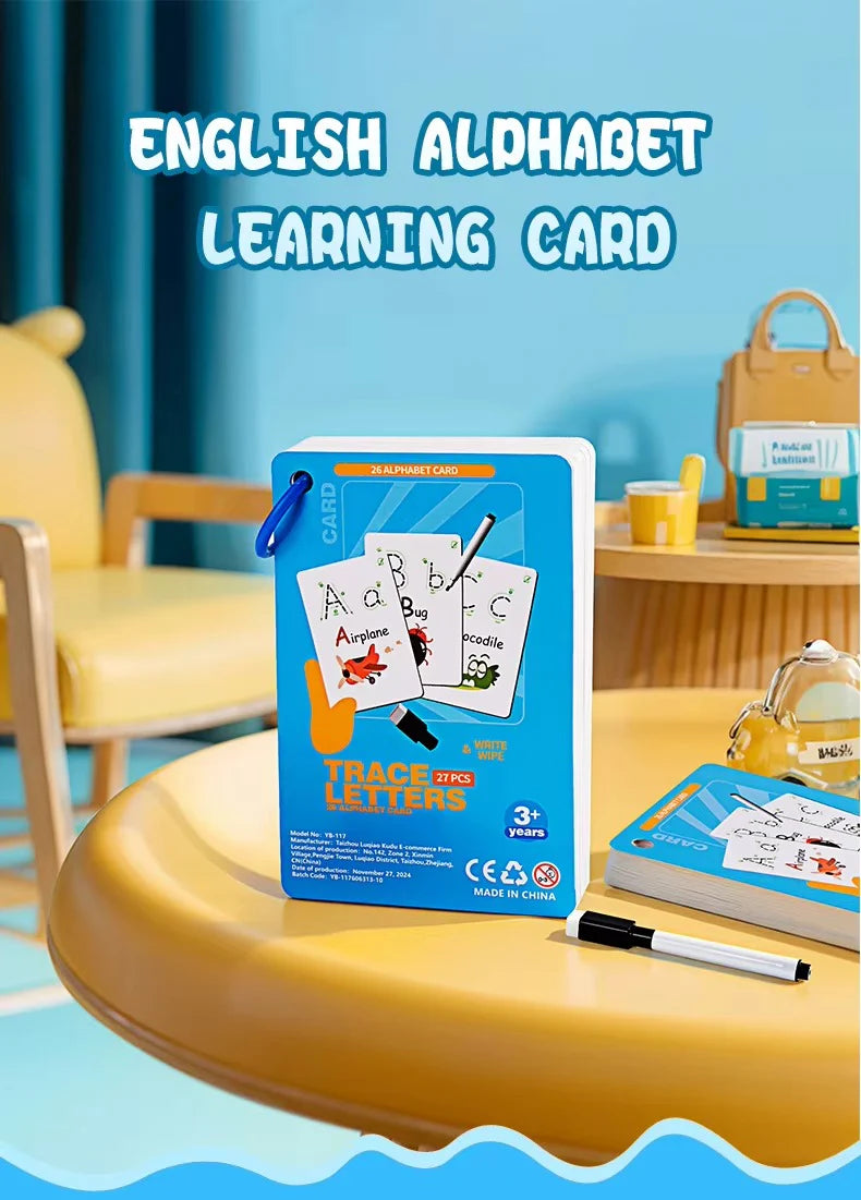 Trace & Learn Reusable Number and Letter Tracing Book