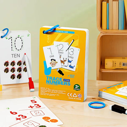 Trace & Learn Reusable Number and Letter Tracing Book