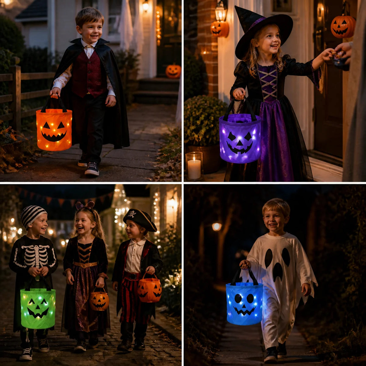 Light-Up Halloween Treat Bag