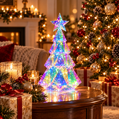 Rainbow Crystal Christmas Tree