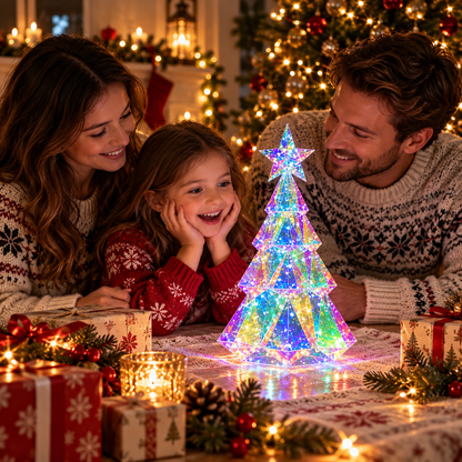 Rainbow Crystal Christmas Tree