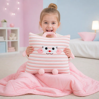SnuggleNest 2-in-1 Blanket Pillow