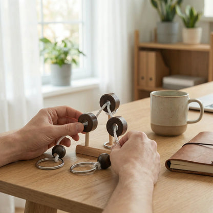 Wooden Rope-Puzzle