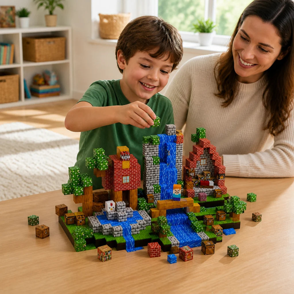 100-Piece Magnetic Building Cube Set