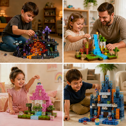 100-Piece Magnetic Building Cube Set