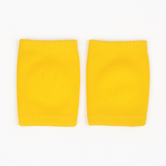 Two yellow rectangular objects on a white background