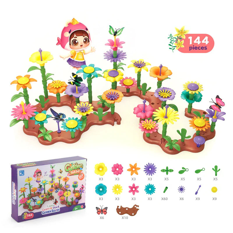 BloomCraft Flower Building Blocks Set
