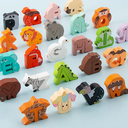 AnimalABC Wooden Alphabet Puzzle